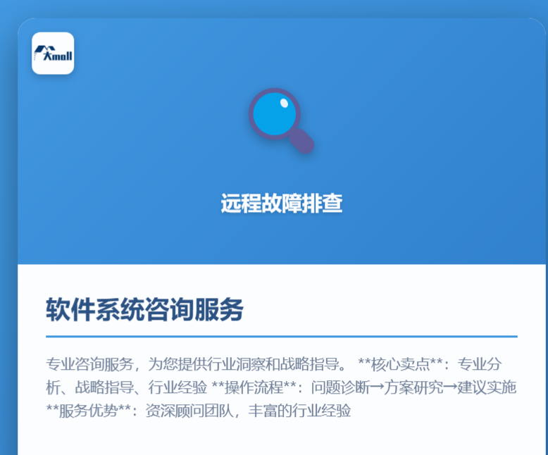 软件系统咨询服务